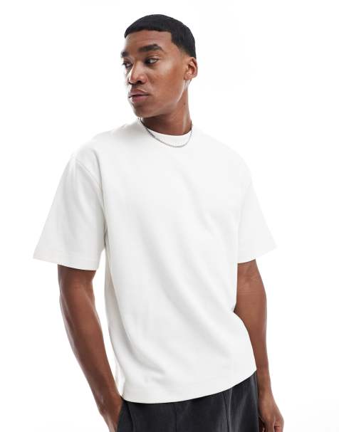Pull&Bear - T-shirt pesante bianca soffice - view 1
