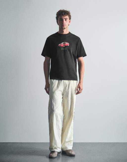 Pull&Bear t-shirt Toyota Celica noir, 4 de 7