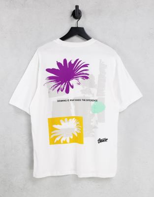 pull and bear art t shirt