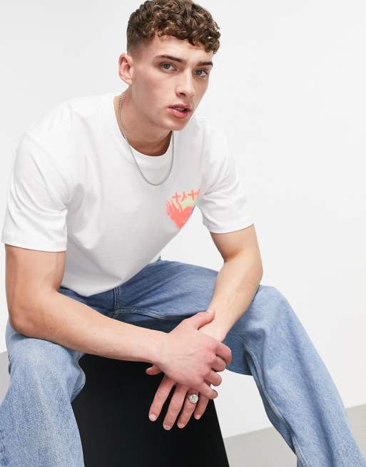 Pull Bear T shirt with Jurassic Park back print ASOS