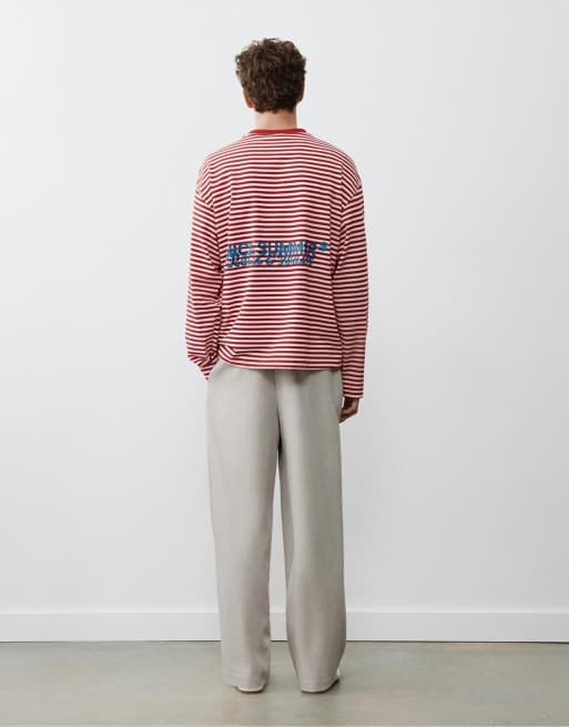 Pull&Bear Tailored darted trousers in stone, 2 of 7