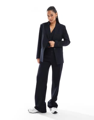Pull&Bear tailored trouserand waistcoat co ord in navy pinstripe  ASOS Sale