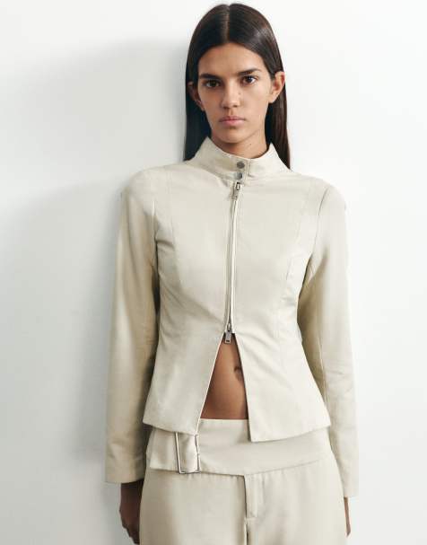 Pull&Bear tailoring set in sand - view 1