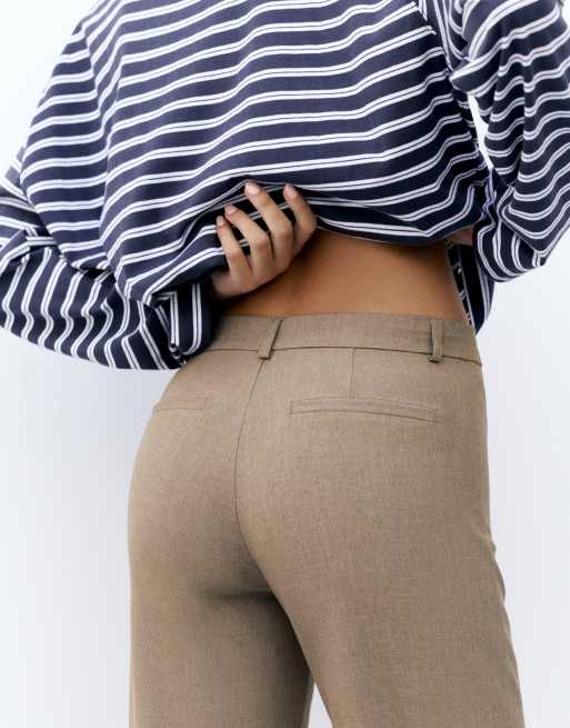 Pull&Bear Tall - Beige bukser med lige ben, 2 af 7