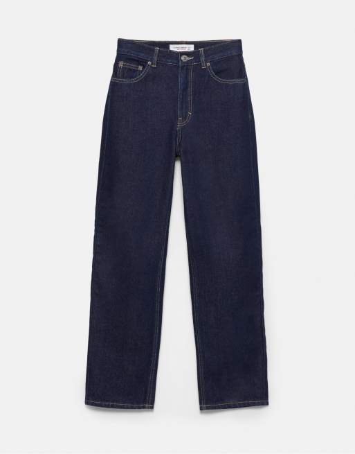 Pull&Bear Tall – Bläckblå jeans i mom fit med hög midja, 6 av 7