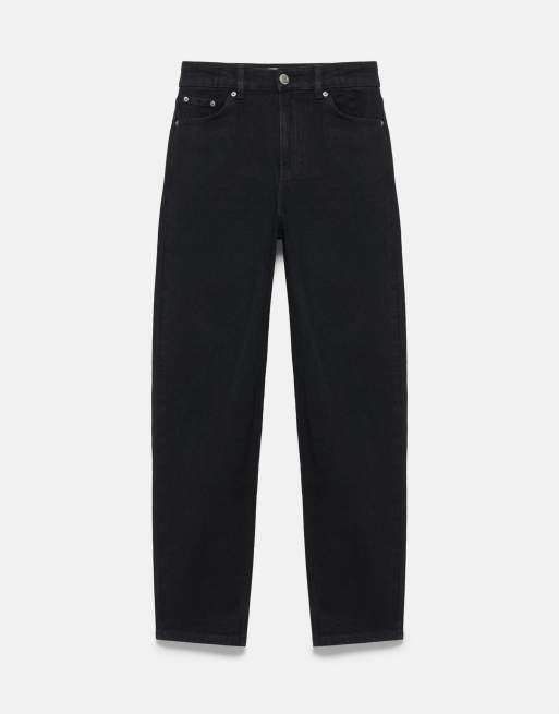 Pull&Bear Tall high-waist slim fit jeans in black, 6 of 7