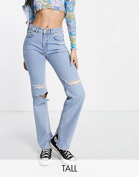 jeans kvinder | Jeans med og flænger på knæene | ASOS