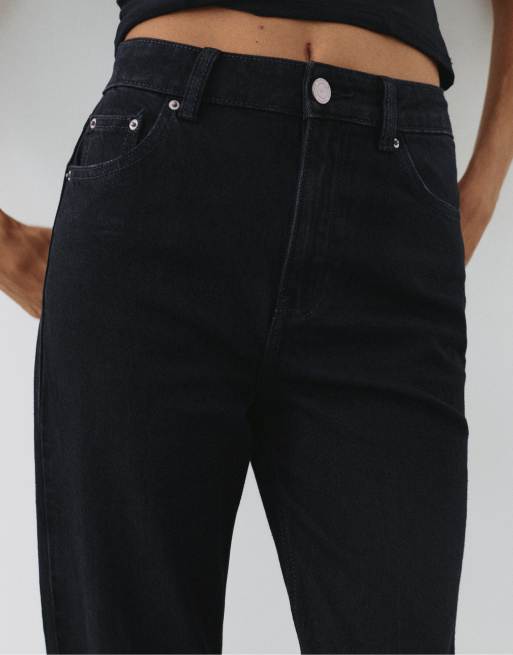 Pull&Bear Tall jean slim taille haute noir, 4 de 7