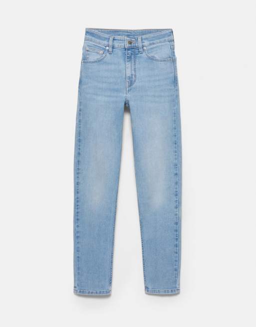 Pull&Bear Tall - Jeans skinny a vita alta blu cielo, 6 di 7