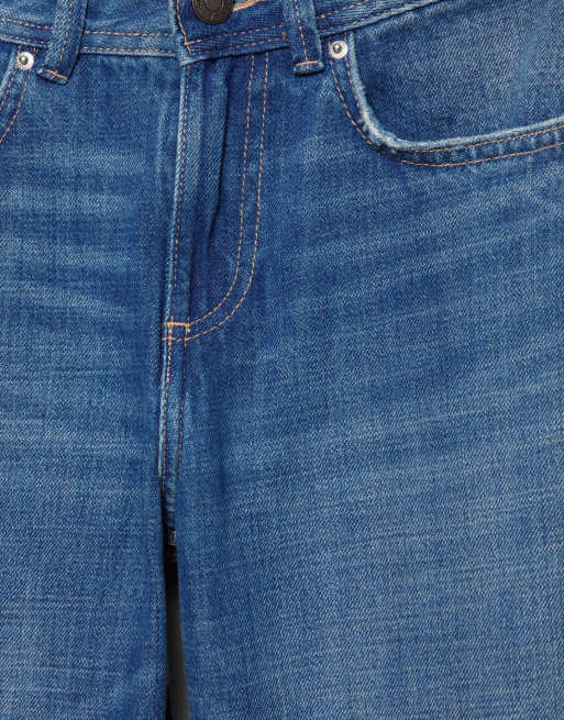 Pull&Bear Tall low-rise straight leg jeans in ocean, 7 of 7