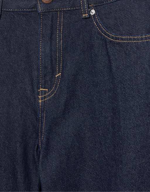 Pull&Bear Tall - Mørkeblå jeans med brede lige ben, 7 af 7