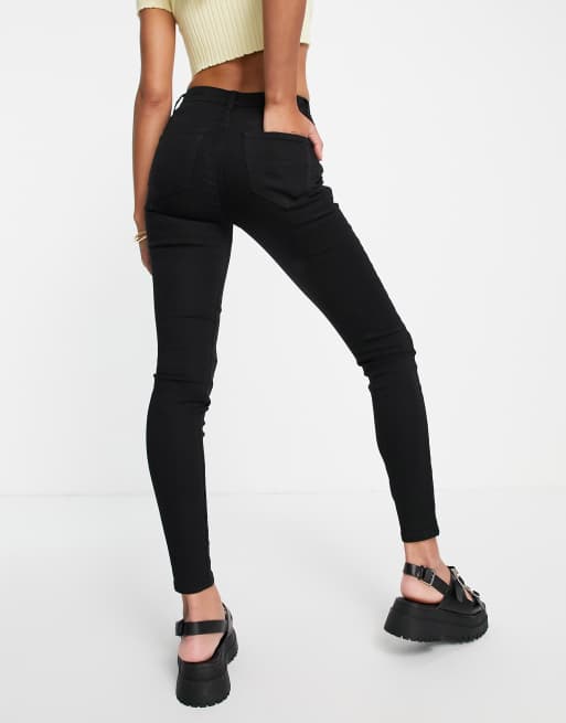 Asos black high waisted hot sale jeans