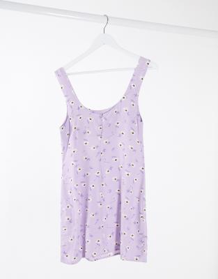 asos lilac floral dress