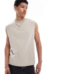[Pull & Bear] Pull & Bear tank top singlet in sand-Neutral M Neutral