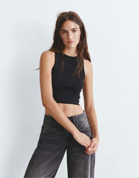 Pull&Bear – Tanktop in Schwarz - view 1