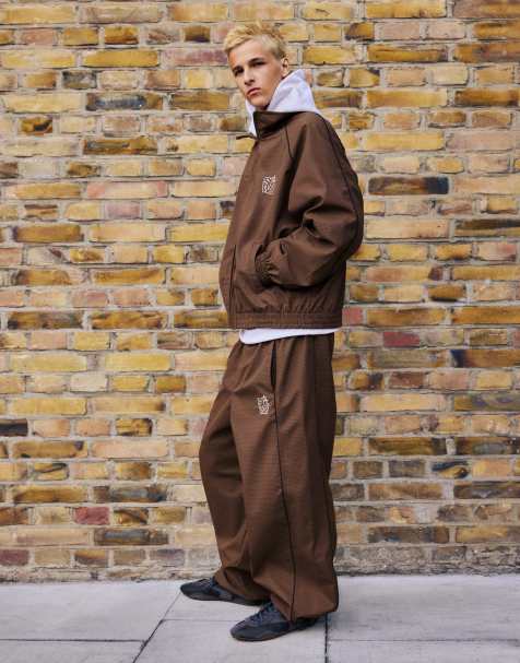 Pull&Bear technical set in brown - view 1