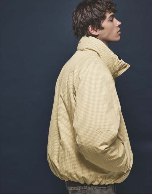 Pull&Bear ternet vatteret jakke i beige, 5 af 7