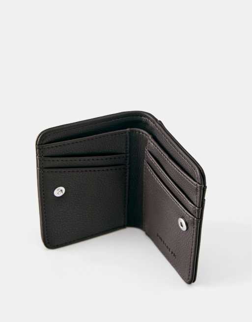 Pull&Bear Textured wallet in brown, 3 of 4