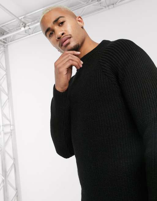 Thick black hotsell jumper mens