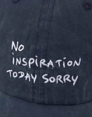 Pull & Bear - Thomas Lélu - Casquette - Bleu marine