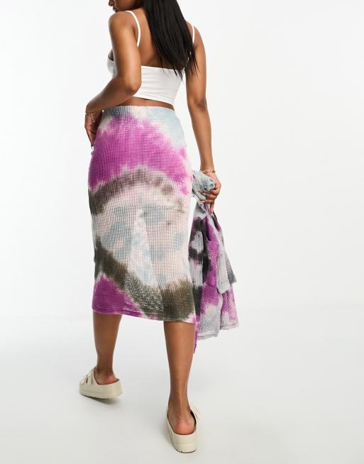 Tie dye 2025 crochet skirt