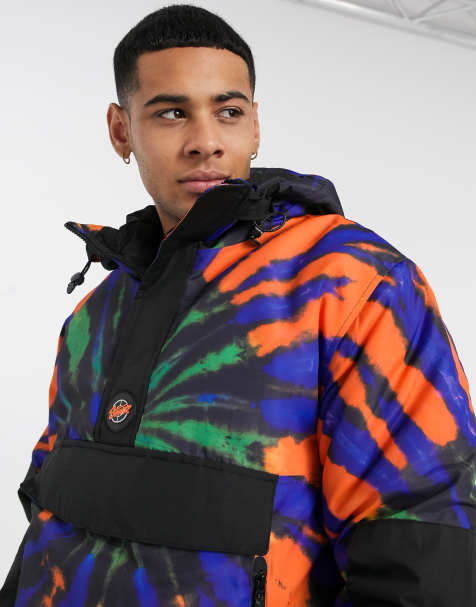 Pull&Bear tie dye hoodie in black - view 1