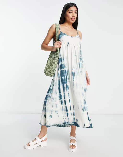 Indigo tie dye outlet dress