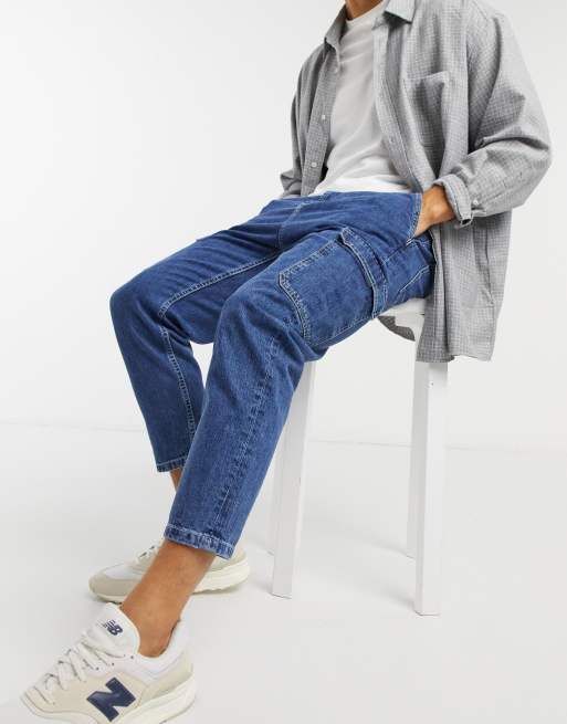 Pull&Bear - Timmermansjeans in zwart