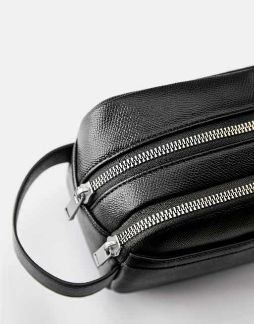Pull&Bear toilettas met handgreep in zwart, 3 van 4