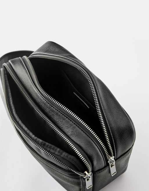 Pull&Bear toilettas met handgreep in zwart, 4 van 4
