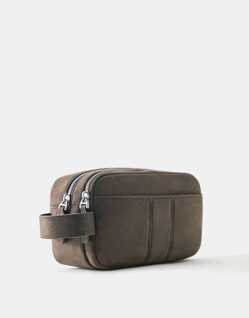 Pull&Bear toilettaske med flere lommer i taupe, 2 af 4