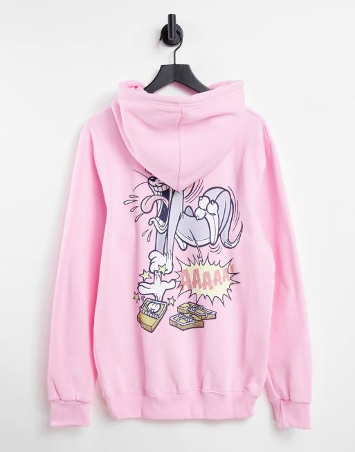 Tom and best sale jerry pink hoodie