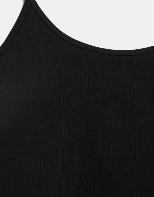 Pull&Bear - Top à bretelles fines - Noir, 7 de 7