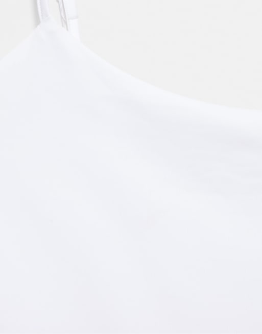Pull&Bear - Top à bretelles fines réglables - Blanc, 7 de 7