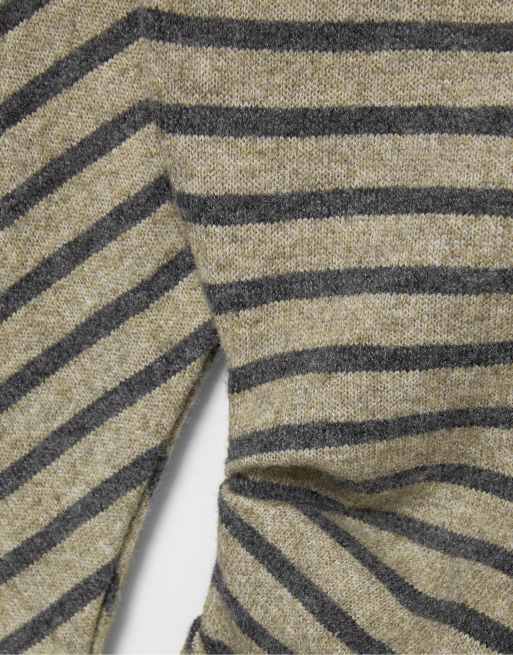 Pull&Bear top asymétrique doux au toucher à rayures, 5 de 5