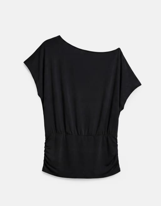 Pull&Bear top asymétrique noir, 5 de 7