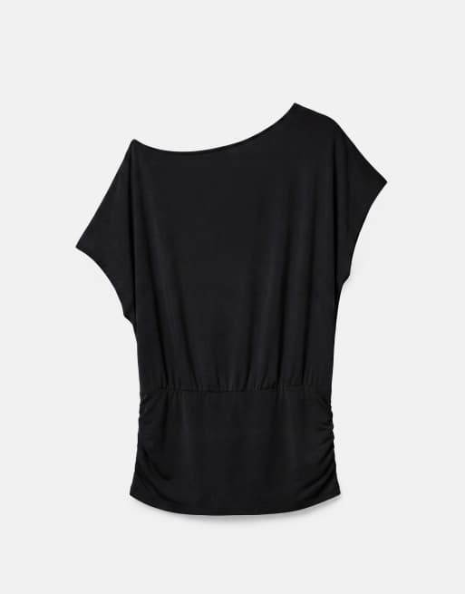 Pull&Bear top asymétrique noir, 7 de 7
