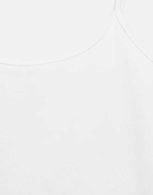 Pull&Bear - Top bianco con spalline sottili, 6 di 7