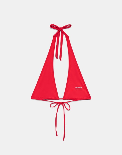 Pull&Bear - Top bikini multiposizione rosso