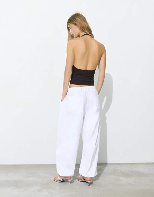 Pull&Bear - Top dos nu à balconnets - Marron, 4 de 4