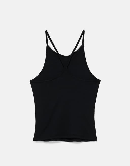 Pull&Bear - Top nero allacciato al collo con fascette sul retro, 7 di 7
