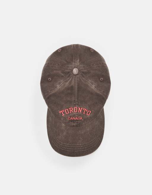 Pull&Bear Toronto cap in brown, 3 of 6