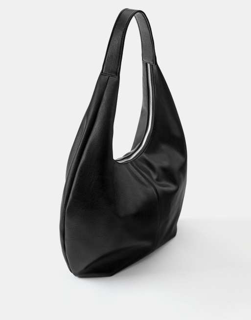 Pull&Bear Tote Bag in Schwarz, 2 von 5