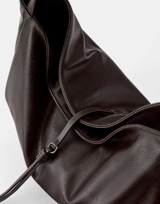 Pull&Bear toteväska med detalj i brunt, 3 av 4