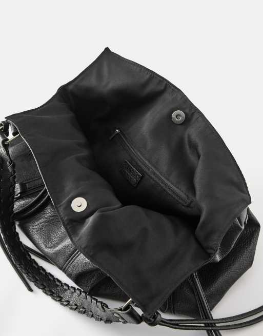 Pull&Bear toteväska med ringdetalj i svart, 4 av 4