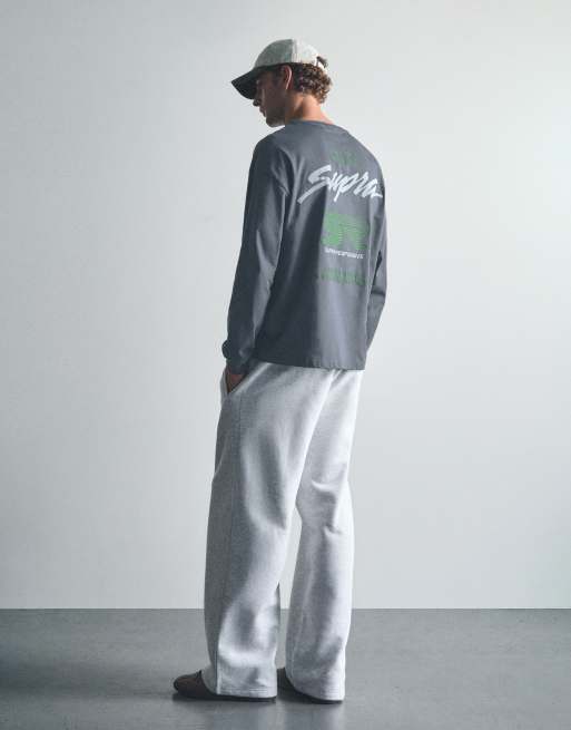 Pull&Bear Toyota celica långärmad t-shirt i mörk antracit, 2 av 7