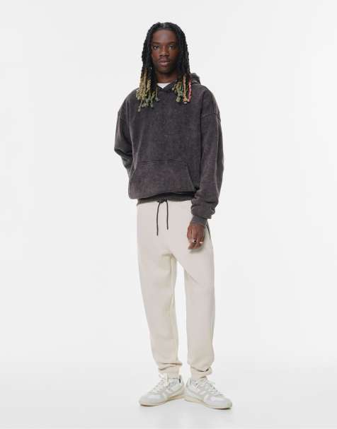 Pull&Bear Tracksuit jogger trousers in sand - view 1