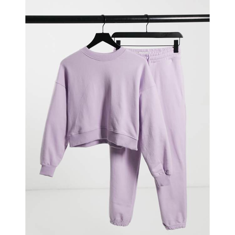 Purple discount sweat set