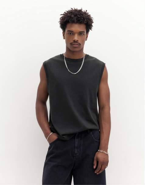 Pull&Bear – Trägertop in Schwarz - view 1