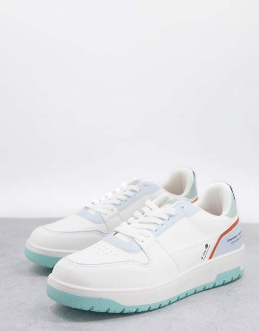 Pull&Bear trainers blue and white | ASOS